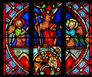 Fenêtre w0 représentant la Résurrection