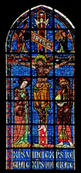 Fenêtre w100 représentant la Crucifixion