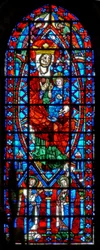 Fenêtre w100 représentant la Vierge et l