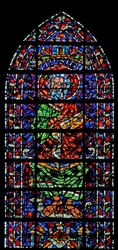 Fenêtre w106 représentant Saint Simon