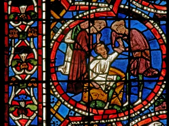 Fenêtre w11-R représentant Joseph extrait de la fosse