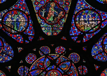 Fenêtre w115 représentant Dieu le Créateur : scènes d
