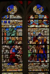 Fenêtre w119 représentant Joseph reconnaît ses frères