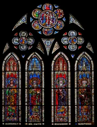 Fenêtre w11 représentant les Empereurs du Saint-Empire romain germanique