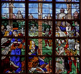 Fenêtre w11 représentant la Crucifixion (détail)