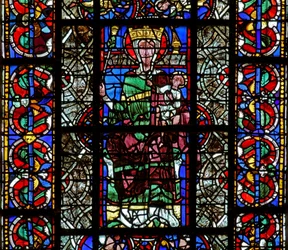 Fenêtre w129 représentant la Vierge et l
