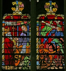 Fenêtre w134 représentant Joseph nommé gouverneur