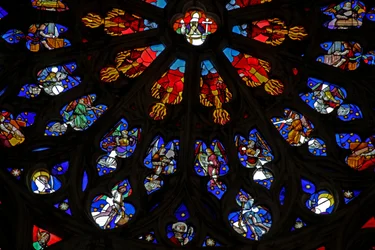 Fenêtre w135 représentant des anges musiciens