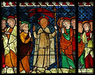 Fenêtre w14 représentant le Christ apparaissant à ses disciples