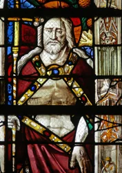 Fenêtre w14 représentant le Christ de la Résurrection