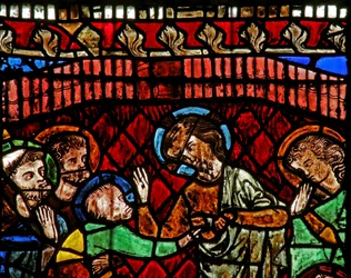 Fenêtre w14 représentant Saint Thomas le douteur