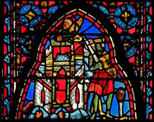 Saintes Reliques : Héraclius devant la porte scellée miraculeuse à Jérusalem