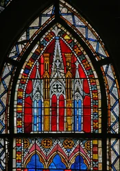 Fenêtre w15 représentant un dais