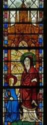 Fenêtre w17 représentant Sainte Anne et la Vierge Marie