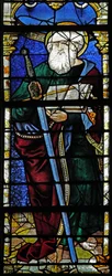 Vitrail w1 représentant Saint Paul