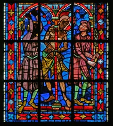 Fenêtre w200 représentant la Flagellation