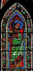 Fenêtre w202 représentant Sainte Agnès