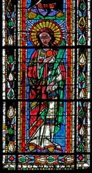 Fenêtre w202 représentant Sainte Barbe