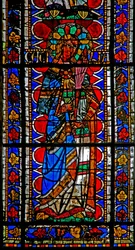 Fenêtre w202 représentant Sainte Cécile