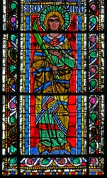 Fenêtre w202 représentant Sainte Roswind