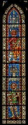 Fenêtre w203 représentant Saint Exupéry et Saint Démétrius