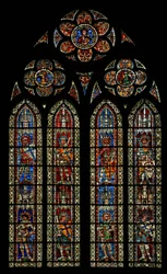 Fenêtre w203 représentant un saint chevalier