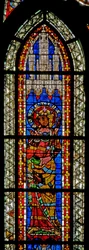 Fenêtre w208 représentant Sainte Christine