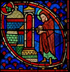 Zacharie, le père de Saint Jean-Baptiste, dans le Temple