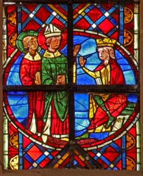 Vie de Saint Vincent : le saint devant l