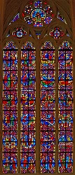 Fenêtre de Saint Denis et Saint Vincent