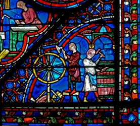 Fenêtre w21 représentant des donateurs - charrons