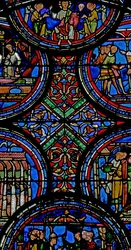 Fenêtre w23 représentant un détail de fond