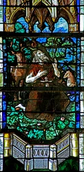 Fenêtre w29 représentant Saint Jean-Baptiste prêchant aux animaux
