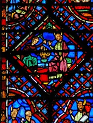 Moïse regarde Bezalel fabriquer la Menora Ex XXXVII 17-24