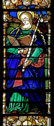 Vitrail w2 représentant Sainte Geneviève