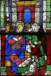Fenêtre w2 représentant la Nativité