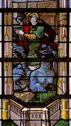 Fenêtre w31 représentant Sainte Marguerite