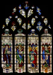 Vitrail w37 représentant les Évangélistes - Quatre