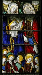 Fenêtre w3 représentant Sainte Marie Cléophas et Sainte Marie Salomé