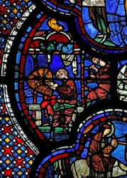 Fenêtre w48 représentant les donateurs - les armuriers