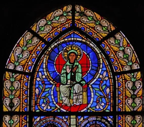 Fenêtre w5 représentant la Vierge Marie