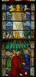 Fenêtre w7 représentant la transfiguration