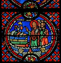 Saint André transforme sept démons en chiens