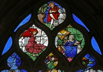 Fenêtre représentant Saint Jean-Baptiste; l