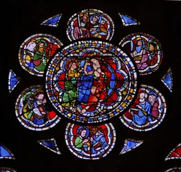 Fenêtre w9 représentant Saint Thomas le Douteux