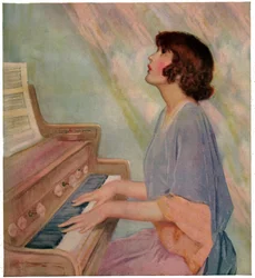 Femme jouant de l