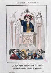 Club des femmes pendant la Commune, 1871