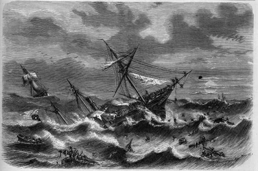 Naufrage du paquebot américain « Central America » dans l