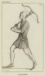 XIIIe Siècle, Arbalétrier (gravure)