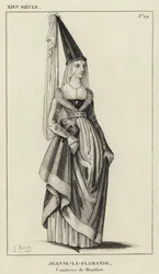 XIVe siècle, Jeanne-la-Flamande, Comtesse de Montfort
